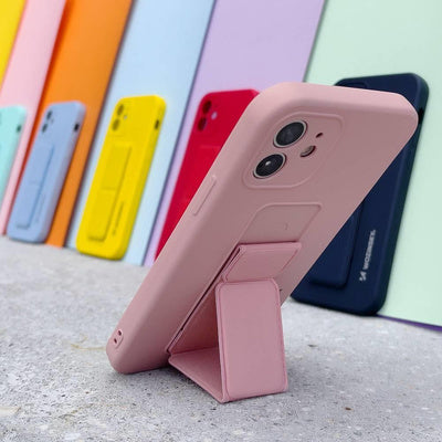 Wozinsky Kickstand Case din Silicon cu Suport pentru Xiaomi Redmi Note 11 Pro - Roz