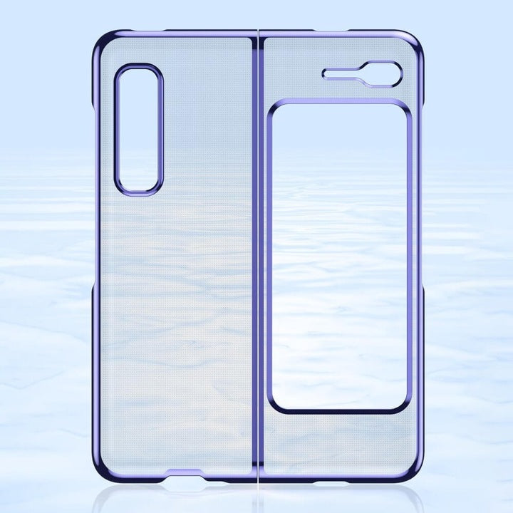 Husa Pentru Samsung Galaxy Fold, Electroplating, Albastru