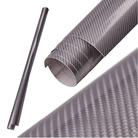 Folie colantare auto Carbon 5D Lacuit Argintiu (3,0m x 1,52m)-1