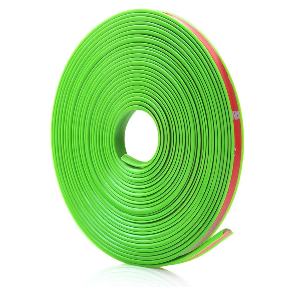 Inele de protectie si decor jante, adezive, din plastic flexibil - VERDE-1