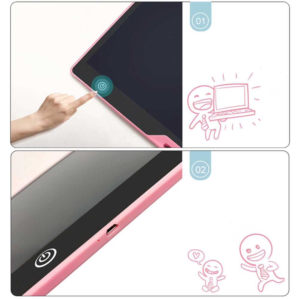 Tableta grafica de 16" pentru copii, culoare Roz, AVX-WT-RYMT-1201-BK-PINK-1