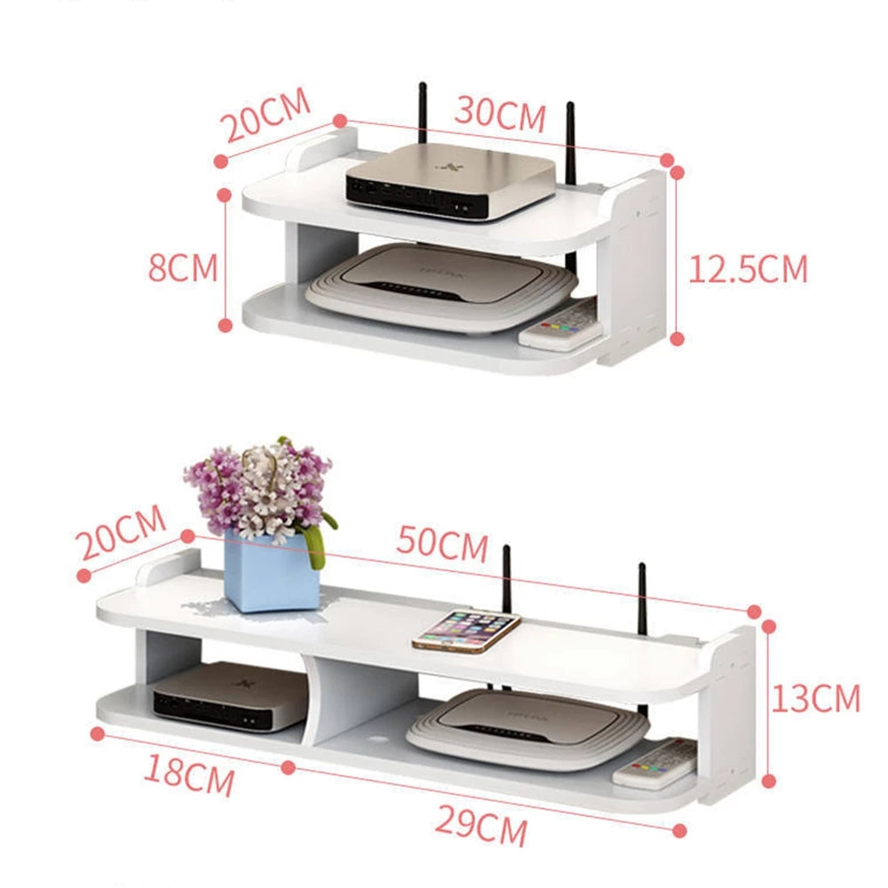 Raft de perete organizator pentru router 01