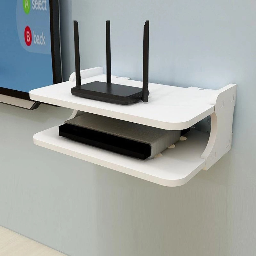 Raft de perete organizator pentru router 01