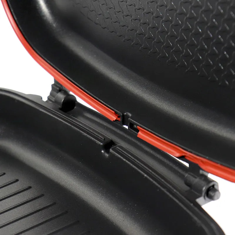 Tigaie dubla grill 36x24x7.5 cm ceramica marmorata, inchidere magnetica, garnitura din silicon, non-stick