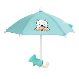 Mini Umbrelă pentru Telefon, Laptop, Tableta, cu Suport de Prindere cu Ventuză