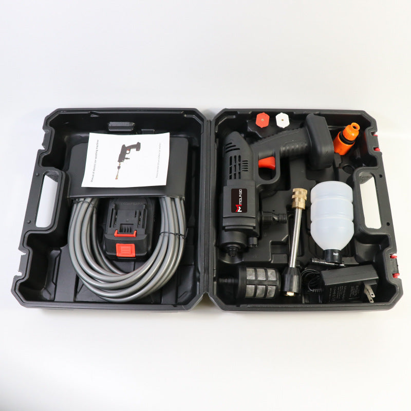 Aparat de spălat cu presiune mobil cu doi acumulatori