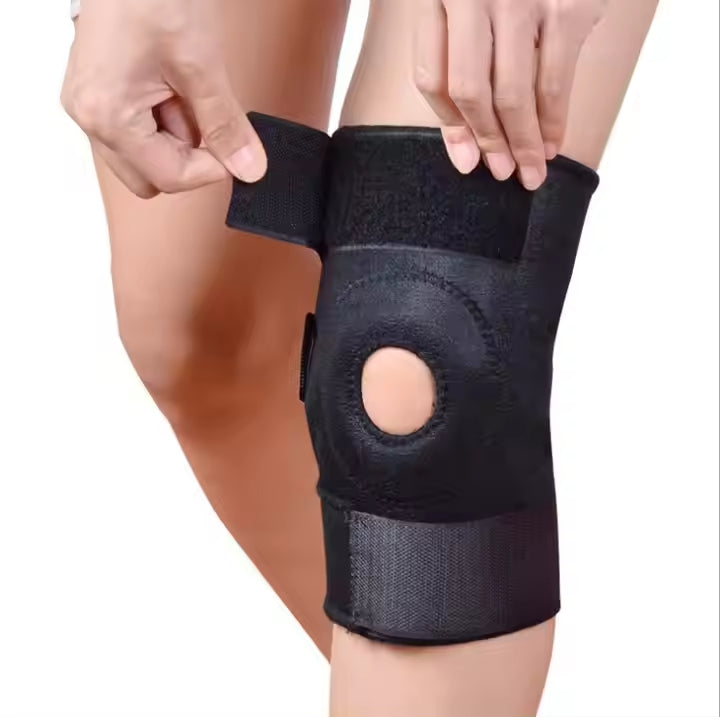 Orteza/Genunchiera din neopren YC-6302 cu Suport Magnetic și Rotula Decupată