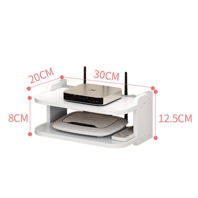 Raft de perete organizator pentru router 01