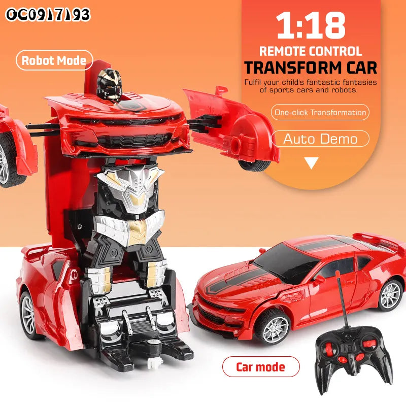 Mașinuță de jucărie cu telecomandă Transformers Prime1, Scală 1:18, Transformabilă în Robot