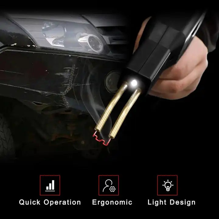 Trusa Aparat Sudat Plastic 50W - Pistol Profesional pentru Repararea Fisurilor, Kit Inclusiv 200 de Capse de Întărire