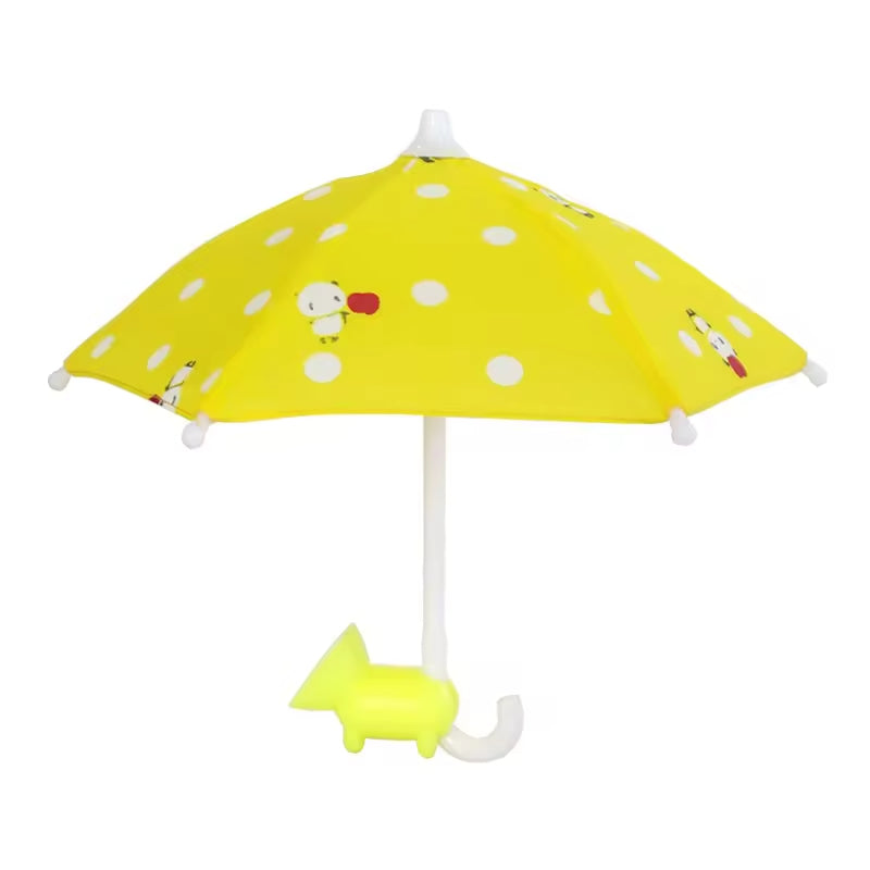 Mini Umbrelă pentru Telefon, Laptop, Tableta, cu Suport de Prindere cu Ventuză