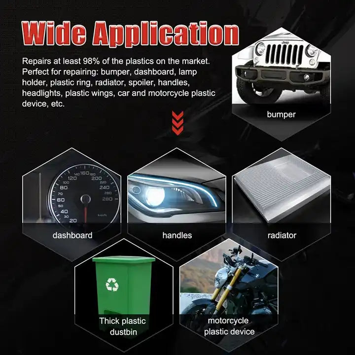 Trusa Aparat Sudat Plastic 50W - Pistol Profesional pentru Repararea Fisurilor, Kit Inclusiv 200 de Capse de Întărire