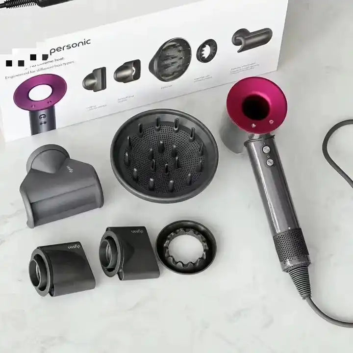 Uscător de Păr Ionic - Alternativa Accesibilă la Dyson Supersonic, 1800W, Compact și Ușor
