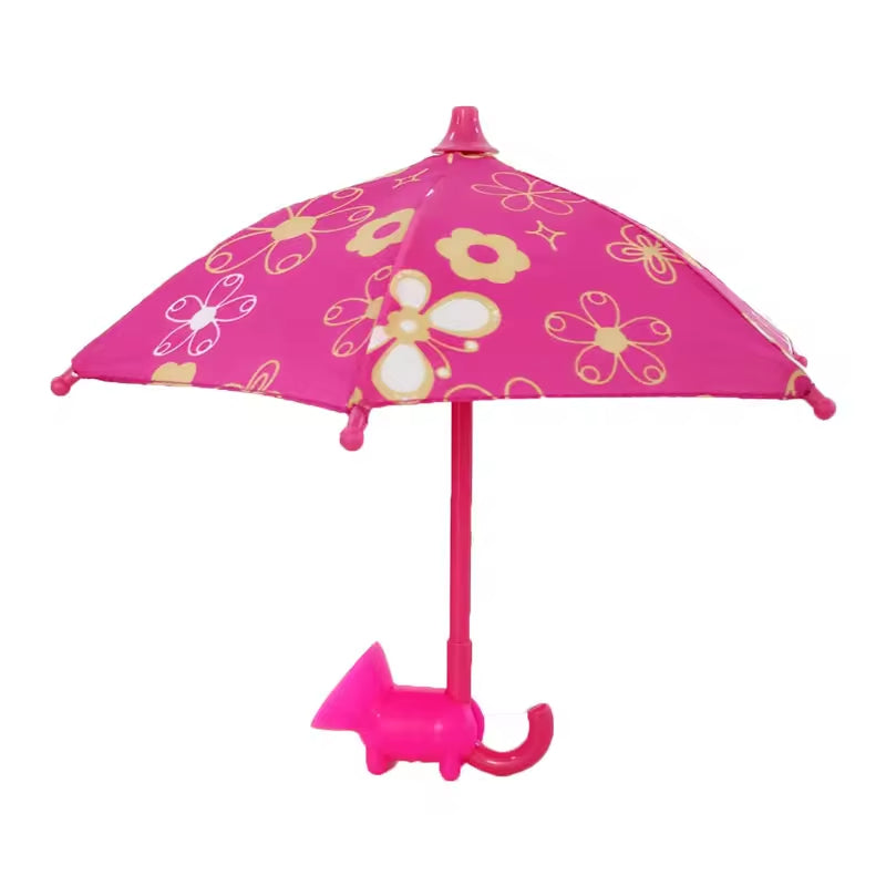 Mini Umbrelă pentru Telefon, Laptop, Tableta, cu Suport de Prindere cu Ventuză