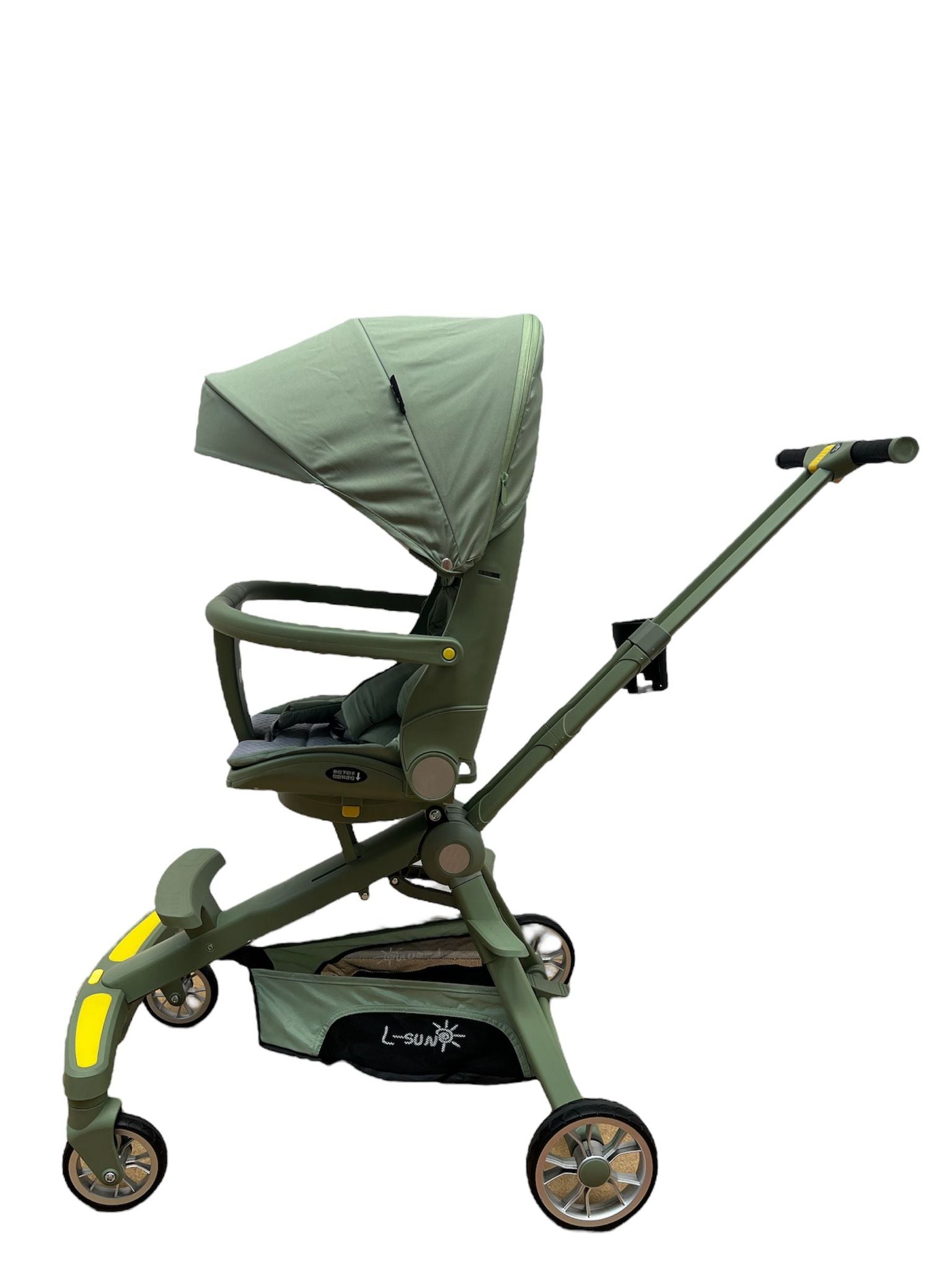 Carucior muzical pentru bebeluși compact și ușor, cu scaun reversibil si 3 pozitii de inclinare, 1-3 ani, C2