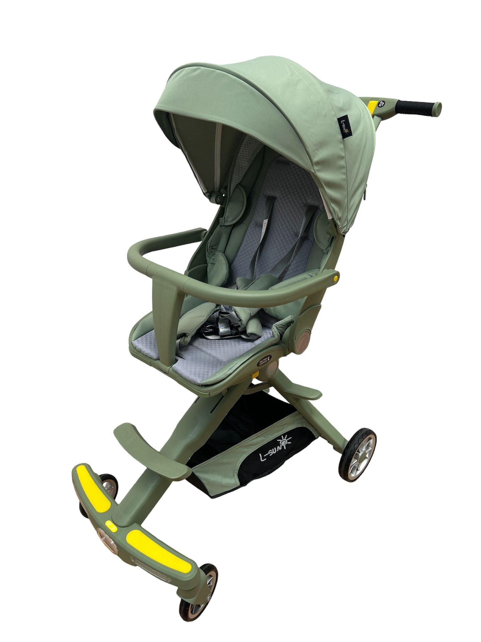 Carucior muzical pentru bebeluși compact și ușor, cu scaun reversibil si 3 pozitii de inclinare, 1-3 ani, C2