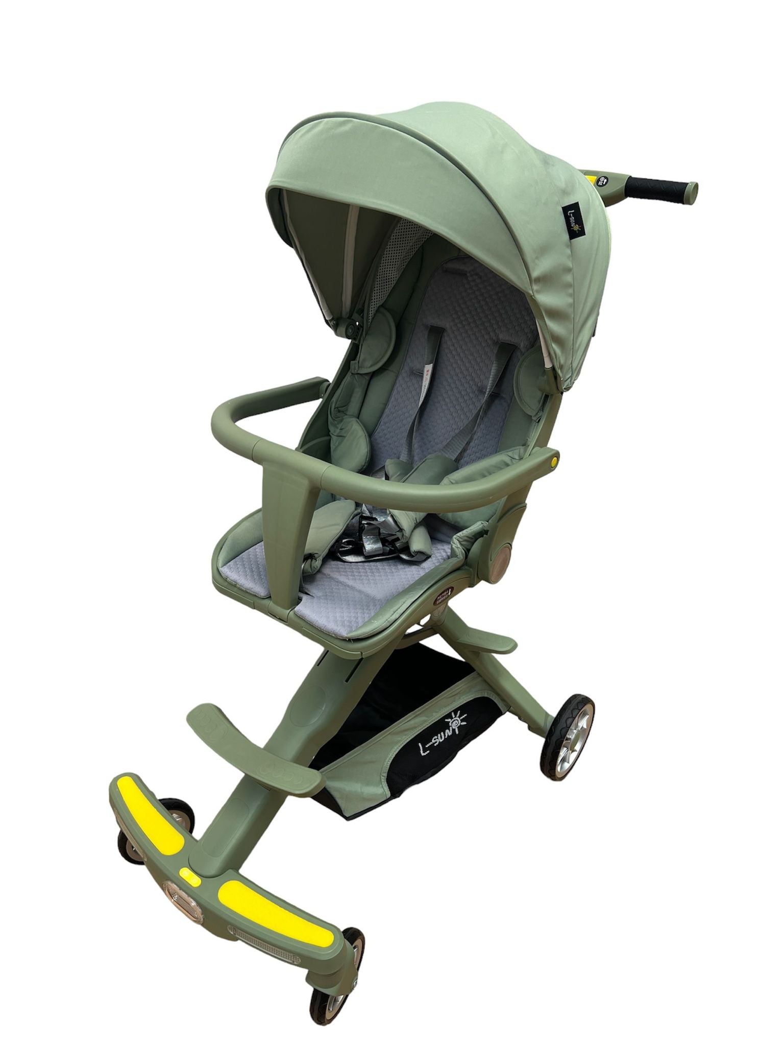 Carucior muzical pentru bebeluși compact și ușor, cu scaun reversibil si 3 pozitii de inclinare, 1-3 ani, C2