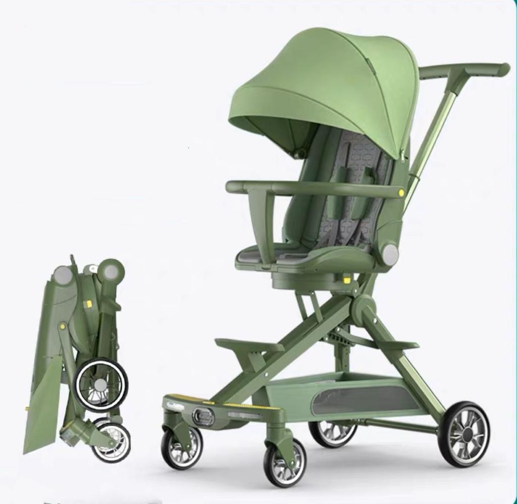 Carucior muzical pentru bebeluși compact și ușor, cu scaun reversibil si 3 pozitii de inclinare, 1-3 ani, C2