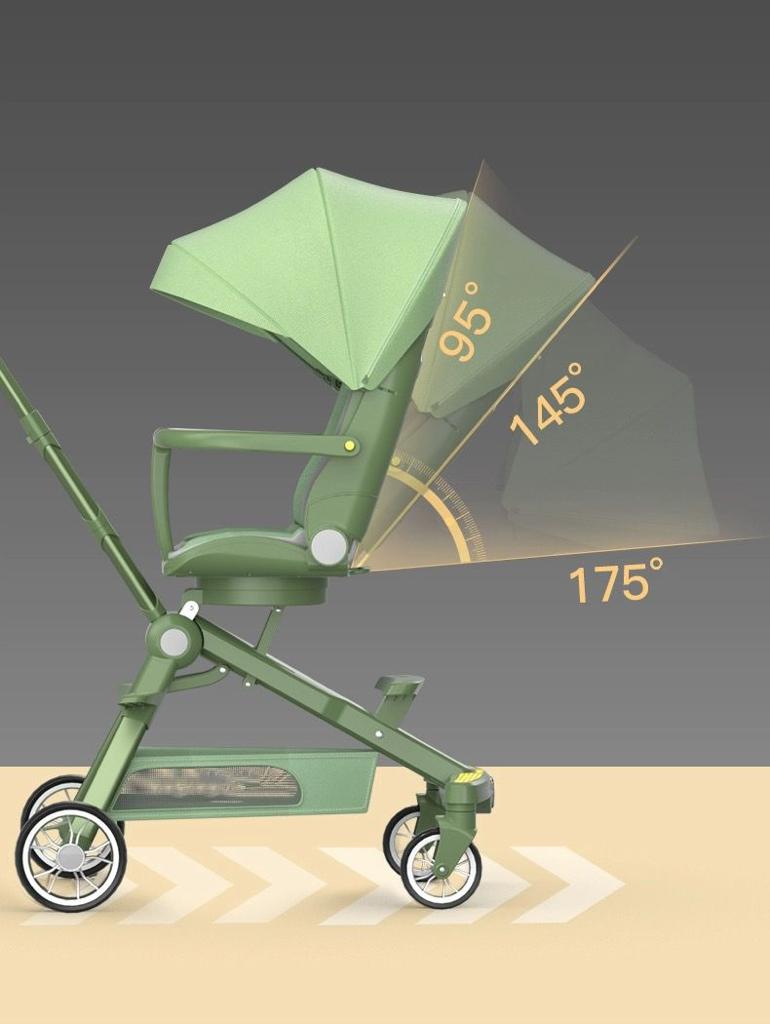 Carucior muzical pentru bebeluși compact și ușor, cu scaun reversibil si 3 pozitii de inclinare, 1-3 ani, C2