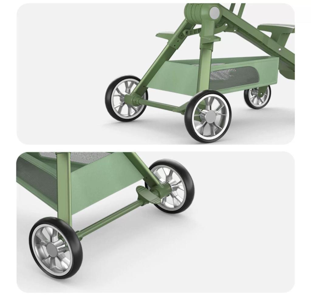 Carucior muzical pentru bebeluși compact și ușor, cu scaun reversibil si 3 pozitii de inclinare, 1-3 ani, C2