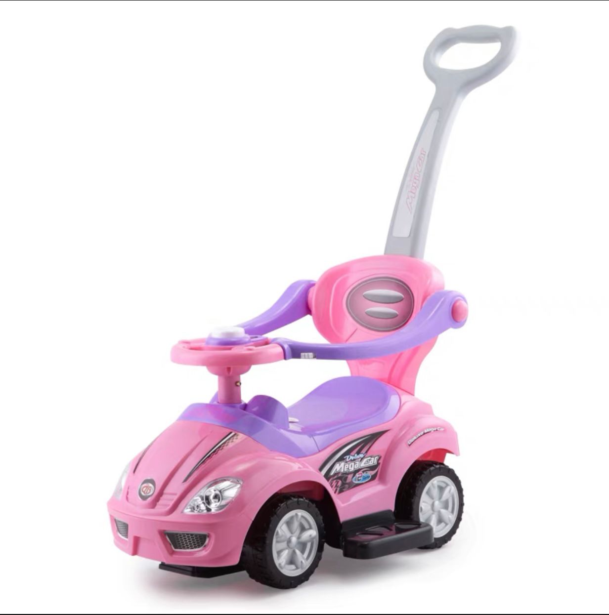 Mașinuță 3 în 1 Fantastică pentru Copii cu Mâner Detașabil