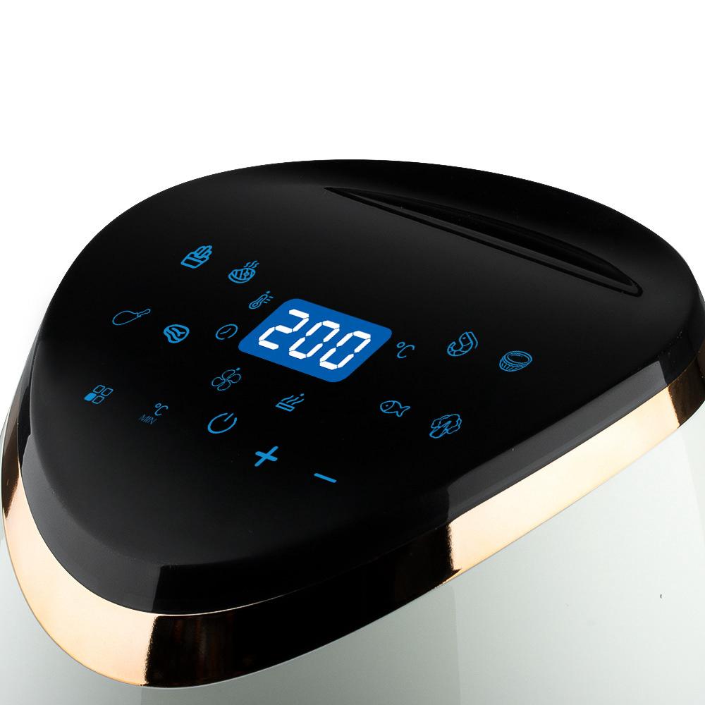 Air Fryer Deluxe RAF 5234 Capacitate 6L, 2400W, Circulație Aer 360°, Touch Screen