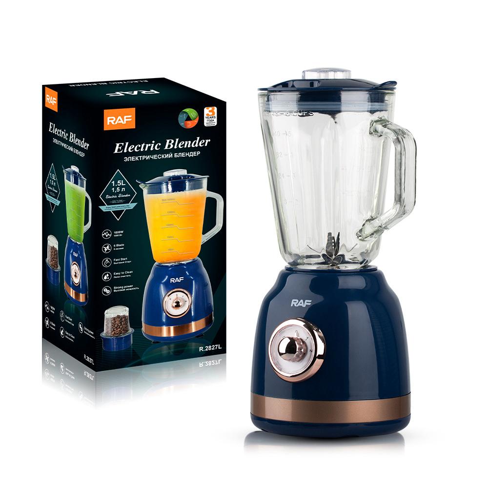 Blender Electric Puternic RAF 2826, Capacitate 1500ml, 1000W, cu 6 Lame
