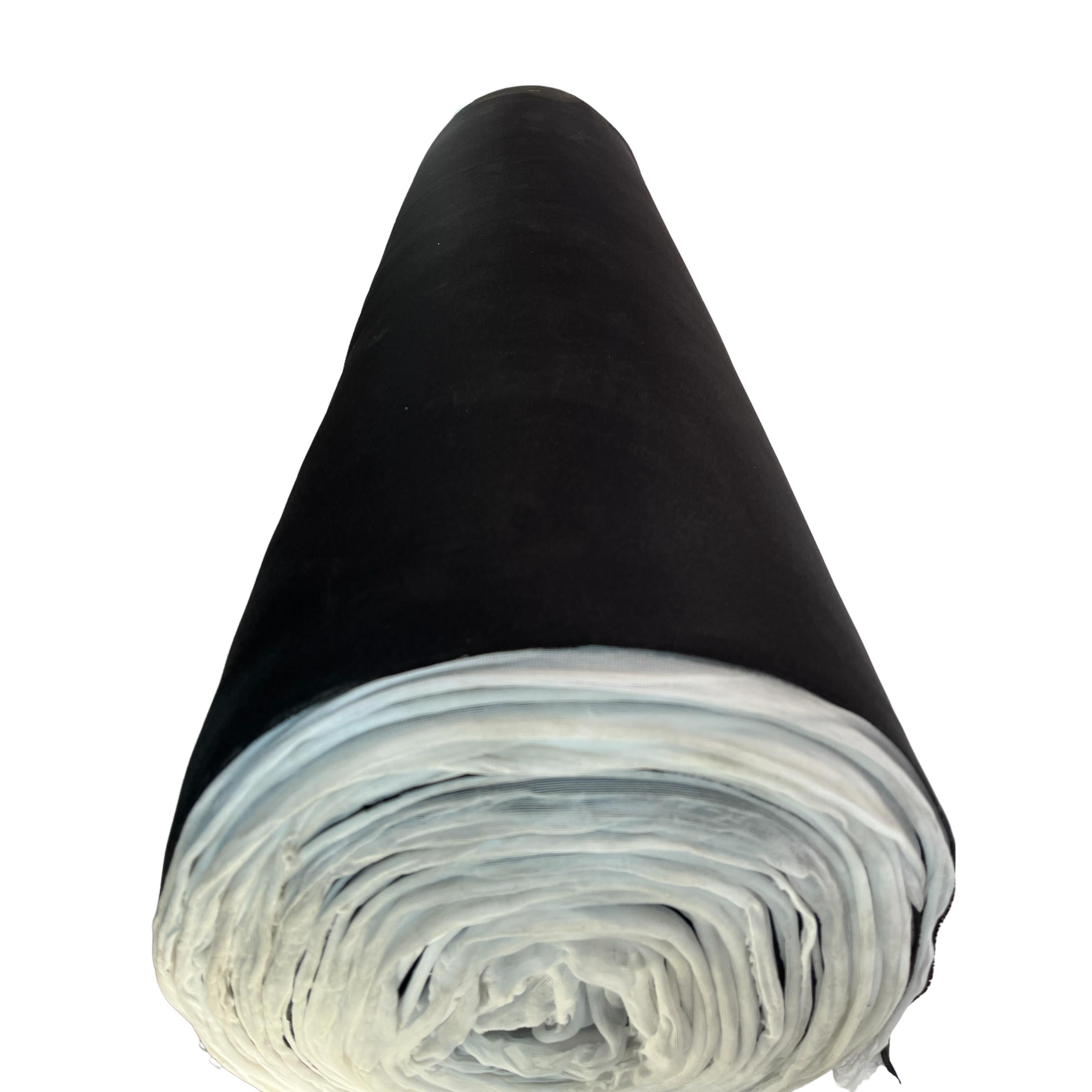 Material pentru reconditionare plafon auto, material textil cu spate buretat, culoare Neagra, dimensiune 2m x 1,50m-3