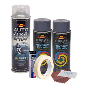 Kit complet reparatie si vopsire jante culoare Gri Inchis, V2-0