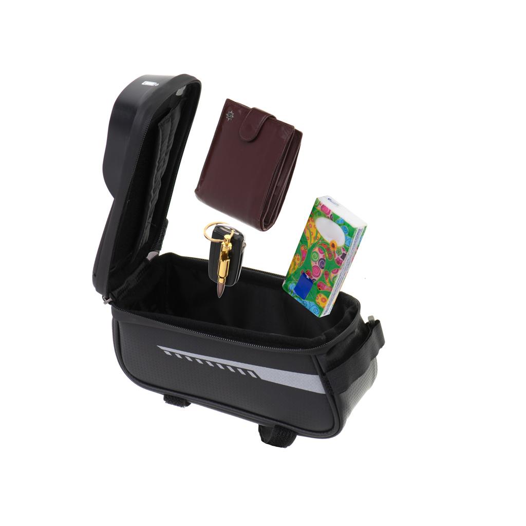 Suport Telefon IMPERMEABIL tip Geanta, montaj pe Motocicleta sau Bicicleta-8
