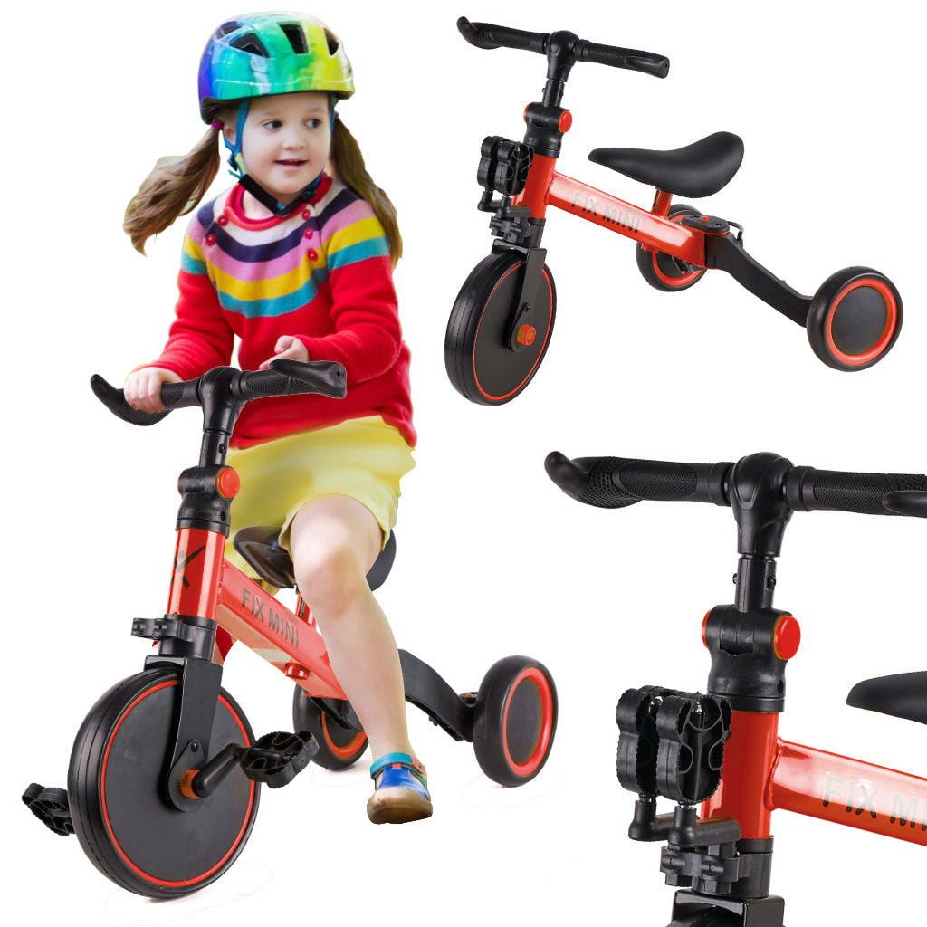 Tricicleta TRIKE FIX MINI, 3in1 adaptabila, culoare Rosie-0