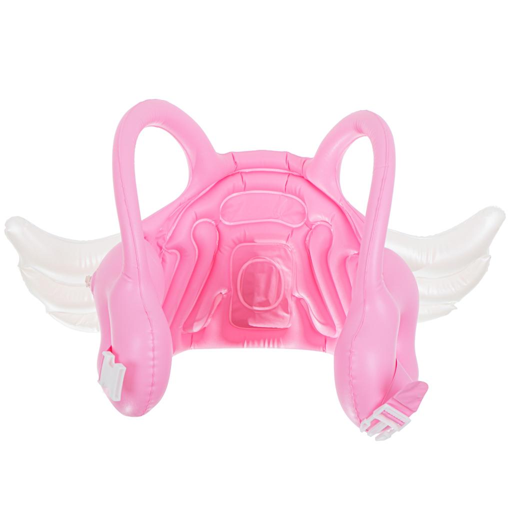 Vesta gonflabila de inot cu aripioare, pentru copii, culoare Roz-1