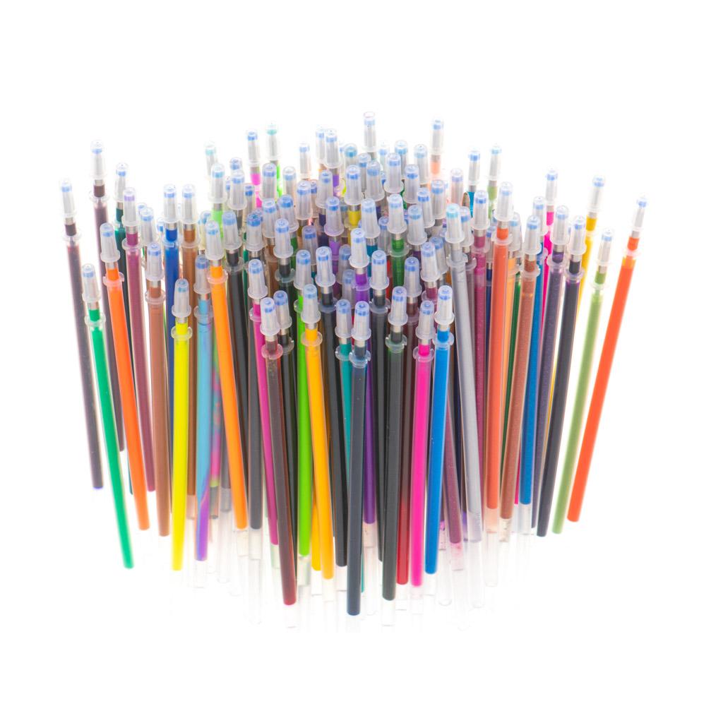 Set 242 piese, Pixuri cu gel multicolor + Rezerve + Carte de colorat + Penar-13