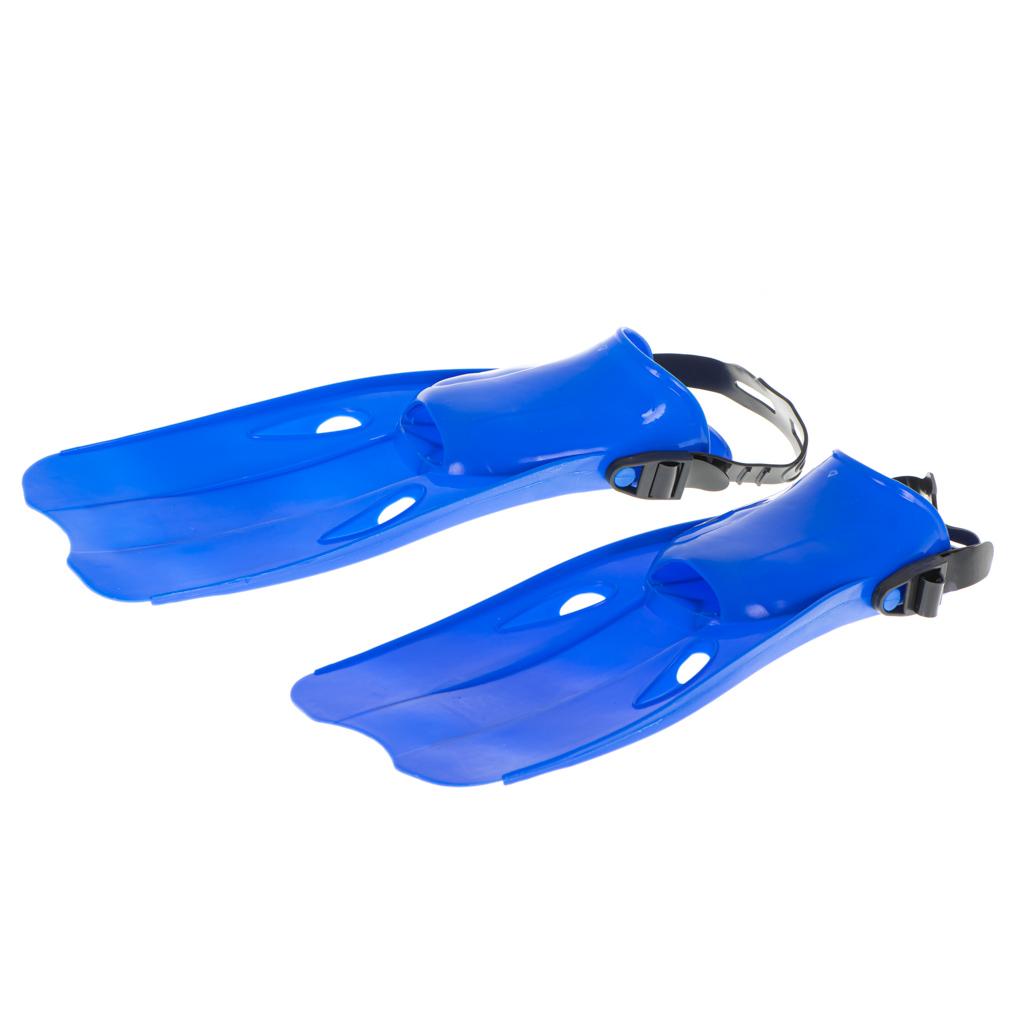 Labe de Inot si Scufundari, marime M (22,5-24,5 cm), culoare Albastra-4