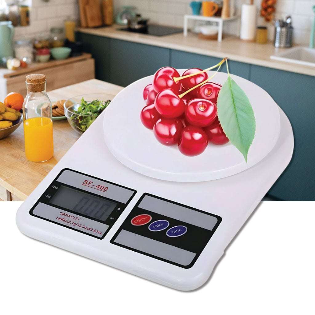 OFERTA 1+1 - Cântar de Bucătărie Digital SF-400 – Precizie 1g, 10 kg, Afișaj LCD, Funcție TARA