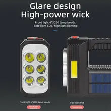 Lanternă LED portabilă solară reîncărcabilă prin USB