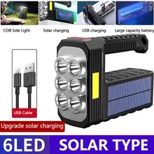 Lanternă LED portabilă solară reîncărcabilă prin USB