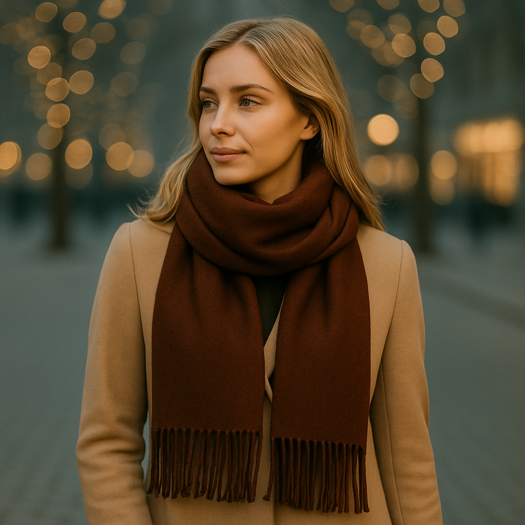 Esarfa din casmir, 190x65 cm