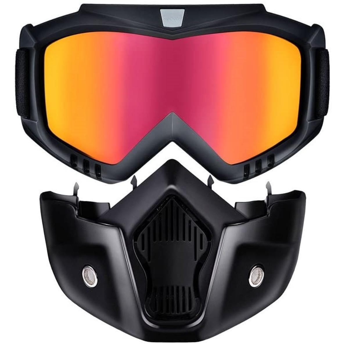 Masca de Protectie cu Ochelari Detasabili, cu destinatie Moto, ATV, SSV, QUAD-5