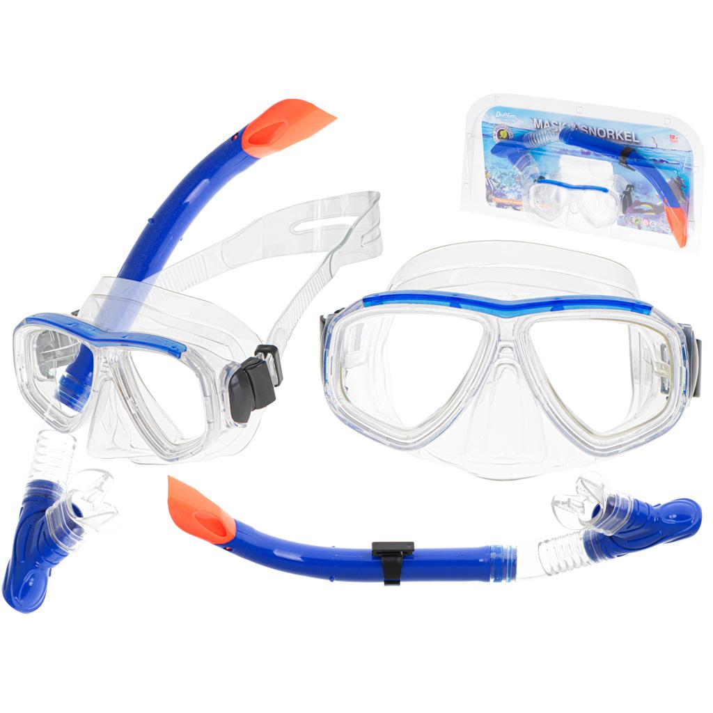 Set Masca + Snorkel pentru inot si scufundari, pentru adulti si adolescenti, dimensiune universala, reglabila-0