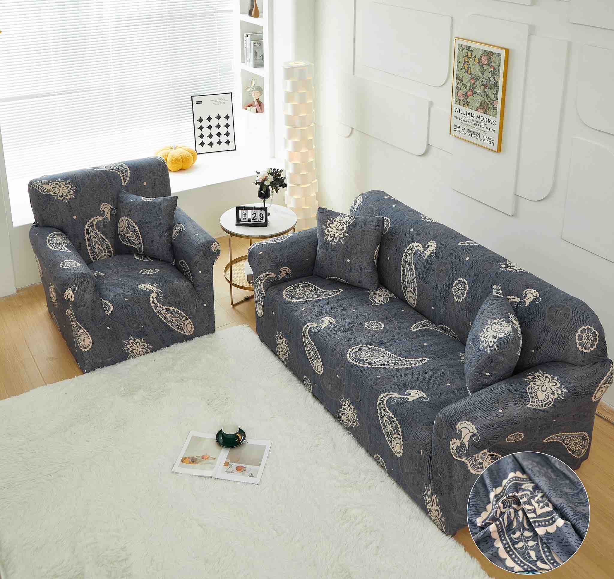 Husa elastica pentru Canapele 3 Locuri - 180cm - 230 cm - Model13