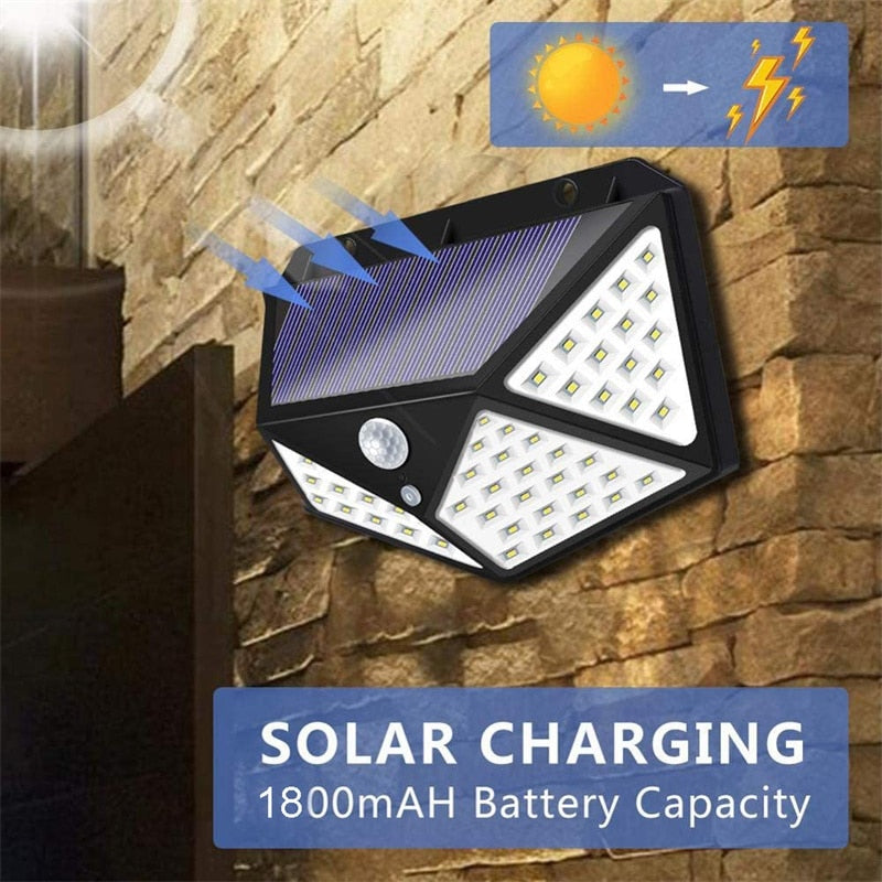 Lampa Solara LED cu senzor crepuscular si senzor de miscare-1