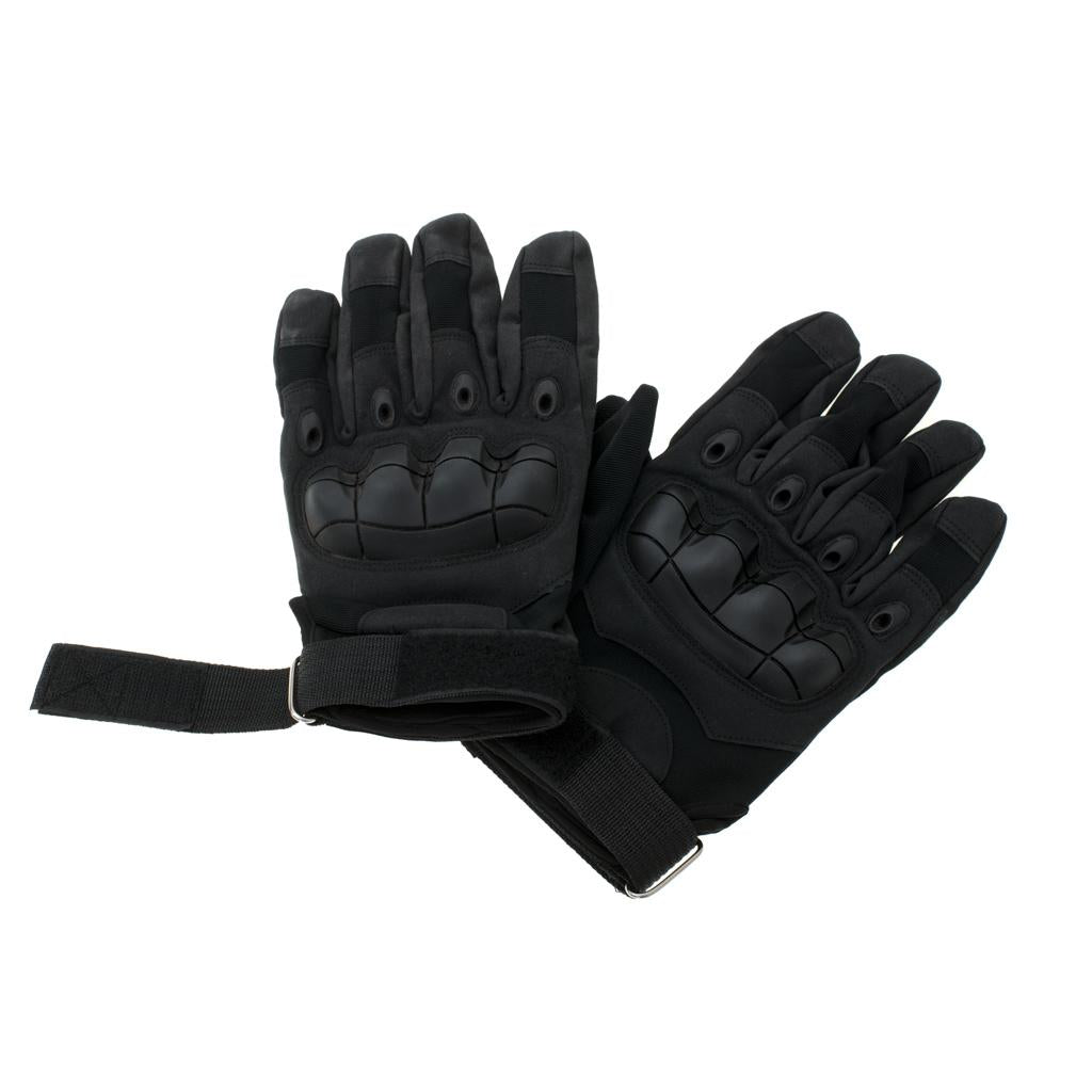 Manusi Tactice cu elemente de protectie, marime L, cu destinatie Moto, ATV, SSV, QUAD, culoare Neagra-5