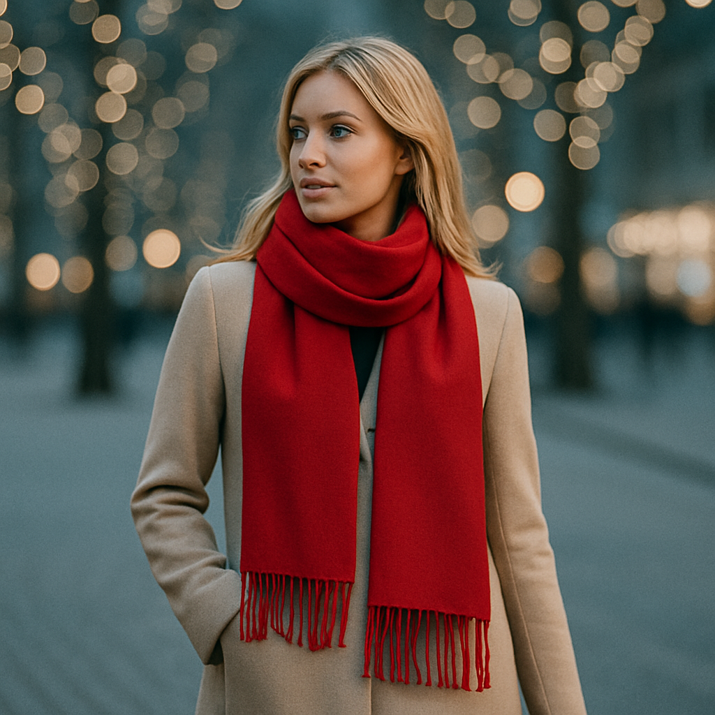 Esarfa din casmir, 190x65 cm