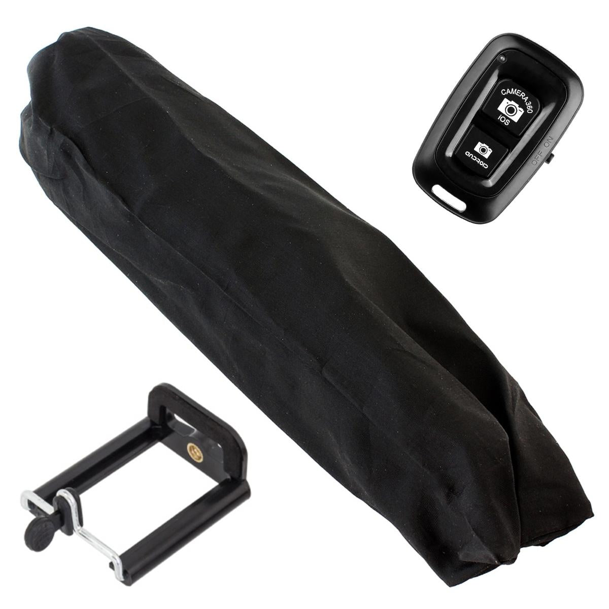 Trepied fotografic din aluminiu, compact, cu suport mobil 3D + Telecomanda Bluetooth-7