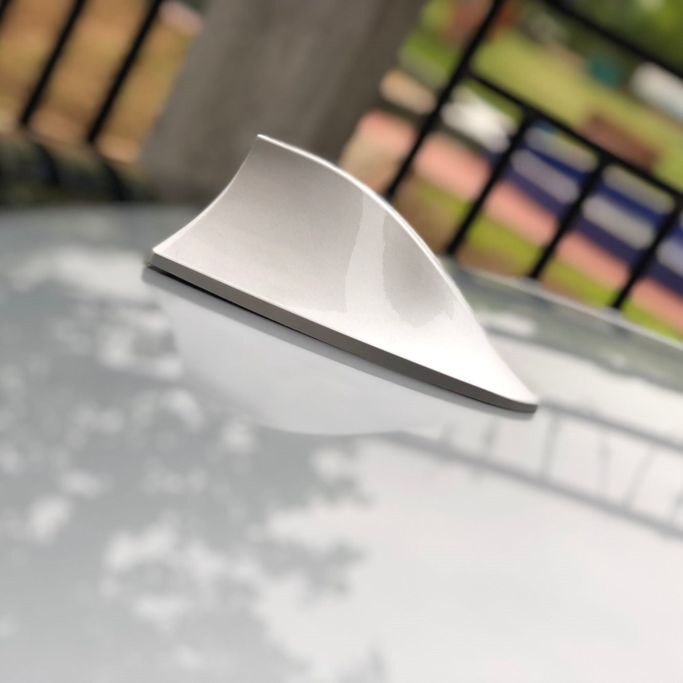 Antena auto activa AM - FM tip "SHARK TAIL" culoare SILVER-0