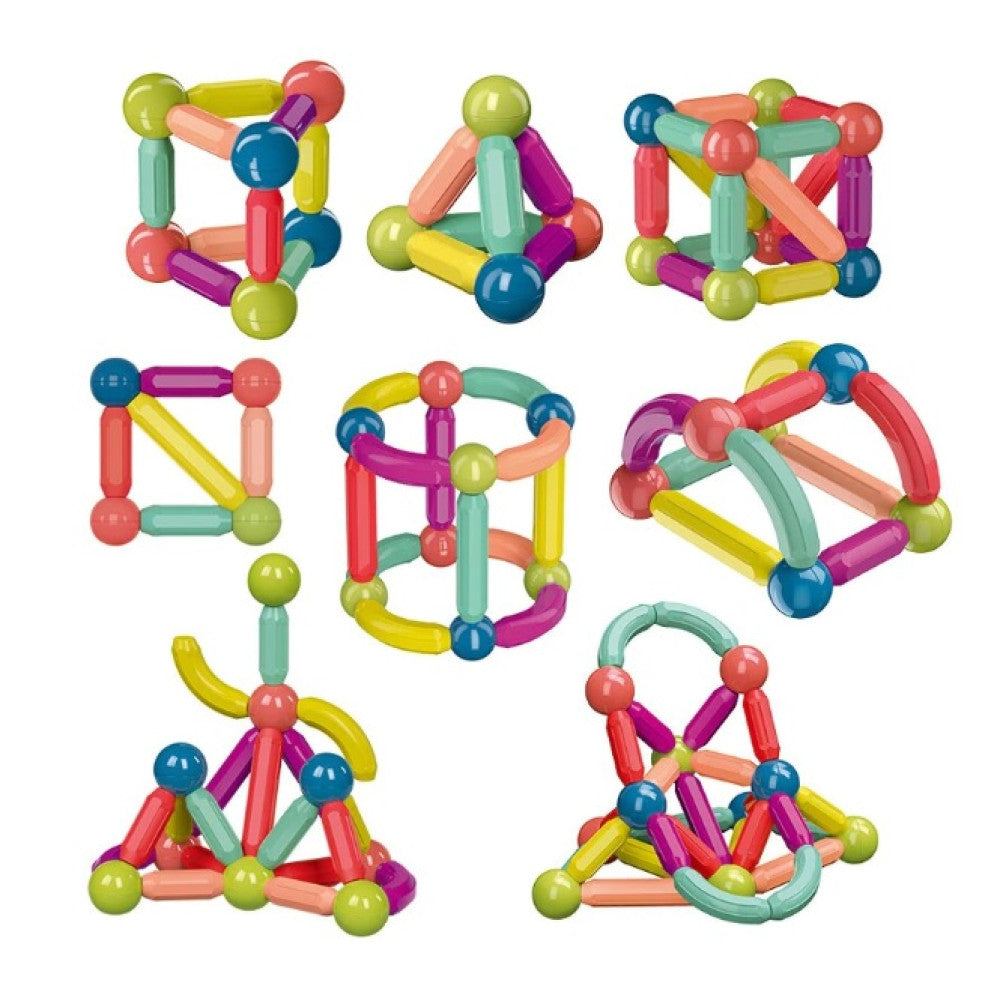Set de Construcție 3D Magnetic, 3+ Ani, 100 Piese