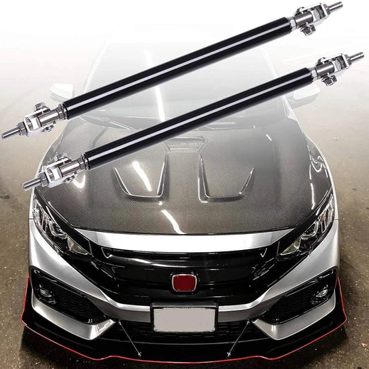 Set 2 Tije din Aluminiu reglabile pentru Consolidare Spoiler, lungime 10cm, IMITATIE CARBON-1