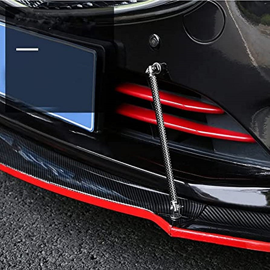 Set 2 Tije din Aluminiu reglabile pentru Consolidare Spoiler, lungime 10cm, IMITATIE CARBON-2