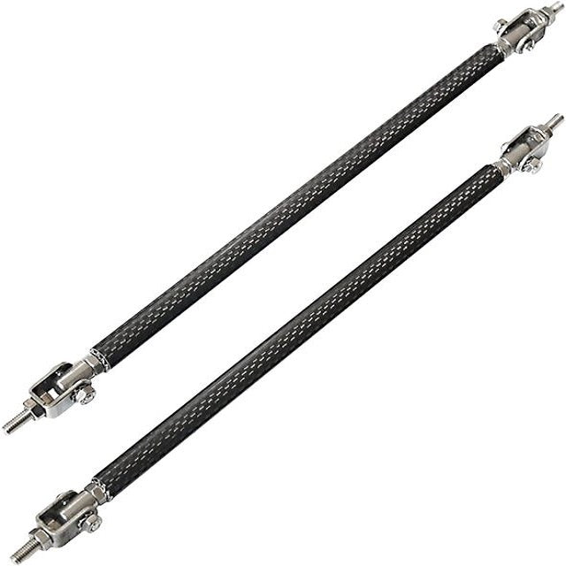 Set 2 Tije din Aluminiu reglabile pentru Consolidare Spoiler, lungime 10cm, IMITATIE CARBON-5